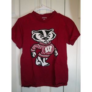 Vintage NCAA Wisconsin Badgers Jansport Red SS‎ Tshirt Small